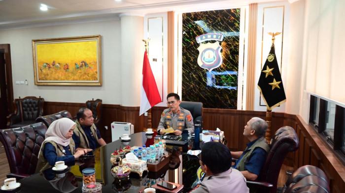 KOORDINASI - Perkuat koordinasi dan sinergi lintas sektor, Polda Jambi menggelar audiensi bersama Bulog Provinsi Jambi yang berlangsung pada Selasa (5/5/2026)