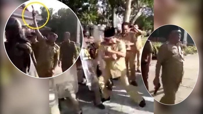Video Viral Bupati Konawe, Kery Saiful Konggoasa Acungkan Pistol & Menembak di Depan Satpol PP