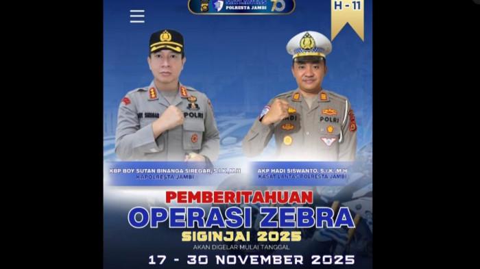 Operasi Zebra Siginjai 2025