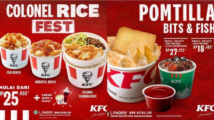 Daftar Promo KFC hingga 30 Juni 2020 - Colonel Rice Fest Rp 25 Ribu, Korean Grill Snack Bucket