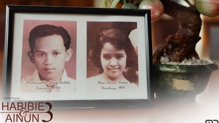 Foto BJ Habibie dan Ainun ketika masih kecil.