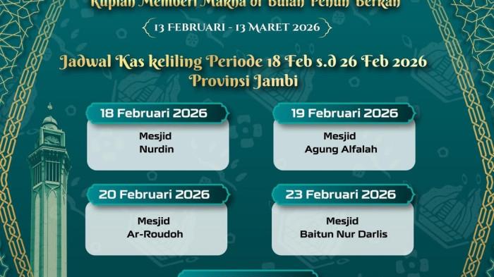 Jadwal kas keliling Bank Indonesia (BI) Jambi untuk melayani penukaran uang baru