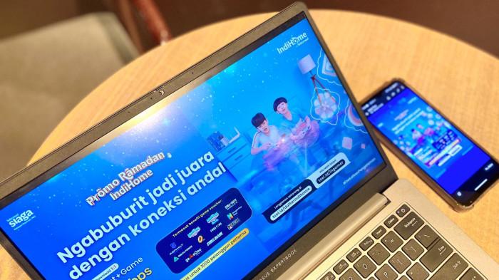 paket spesial Internet + Game  : IndiHome tak sekadar menghadirkan layanan internet rumah berkecepatan tinggi, tetapi juga menjadi penghubung kebersamaan keluarga untuk menonton tayangan religi, ngabuburit dengan streaming film favorit.