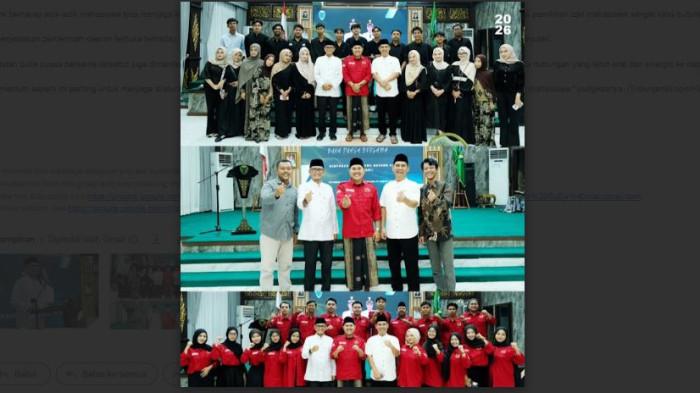 BUKA BERSAMA -  Himpunan Mahasiswa Batang Hari gelar buka bersama bareng Pemerintah Kabupaten Batang Hari. Upaya mempererat hubungan antara mahasiswa dan Pemkab Batang Hari