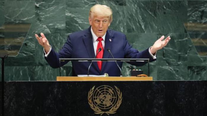 Presiden Amerika Serikat Donald Trump pidato di Sidang Umum PBB.