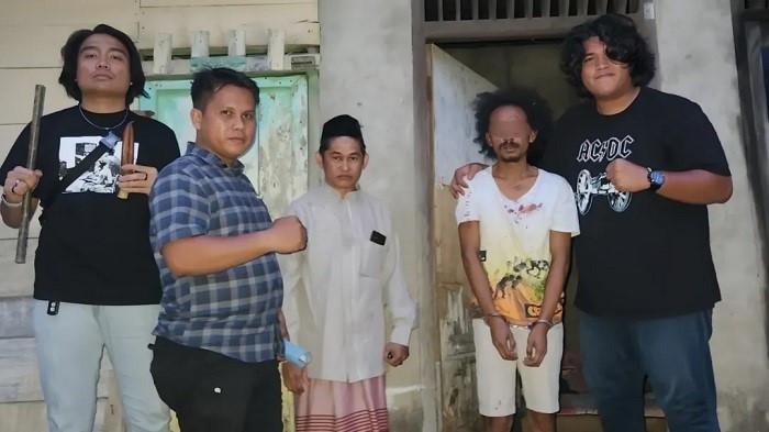 Penangkapan pelaku penikaman di Kota Jambi.