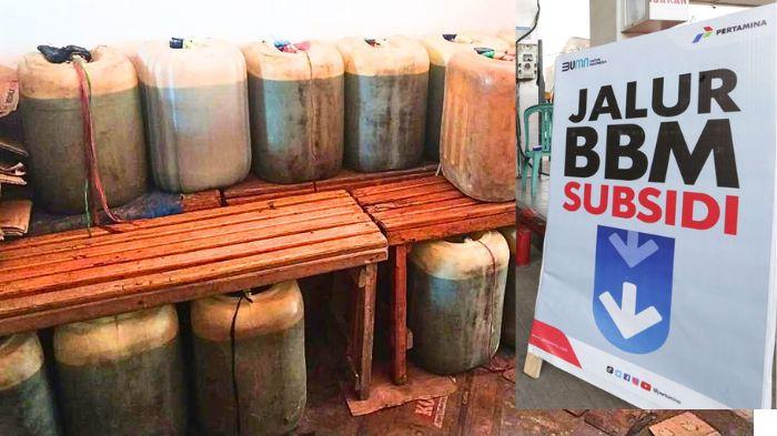 PELANGSIR BBM BERSUBSIDI - Kolase foto BBM Bersubsisi. Satuan Reserse Kriminal (Satreskrim) Polres Kerinci berhasil membongkar praktik culas penyalahgunaan pengangkutan dan niaga bahan bakar minyak (BBM) bersubsidi. Dalam operasi yang digelar pada Kamis (9/4/2026), dua orang pelaku berinisial RP (34) dan S alias Pak Indah (53) diamankan bersama ratusan liter solar dan Pertalite ilegal. Kapolres Kerinci, AKBP Ramadhanil, mengungkapkan bahwa terbongkarnya kasus ini berawal dari keresahan masyarakat di Desa Lubuk Nagodang, Kecamatan Siulak.