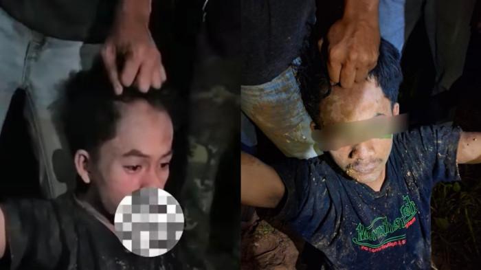 DIHAJAR MASSA - Nasib nahas menimpa M. Imam Hanafi (19), pemuda asal Pemayung, Kabupaten Batang Hari yang nekat melancarkan aksi kriminal di jalanan kawasan Muaro Jambi,  Provinsi Jambi.  Aksinya menjambret ponsel milik seorang mahasiswi berakhir tragis karena menjadi sasaran kemarahan warga. 