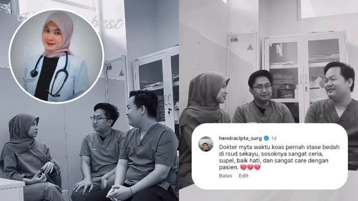DOKTER INTERNSHIP MENINGGAL DUNIA - Melalui unggahan di akun Instagram pribadinya, @hendracipta_surg, pada Sabtu (2/5/2026), ia mengenang sosok almarhumah sebagai pribadi yang luar biasa.