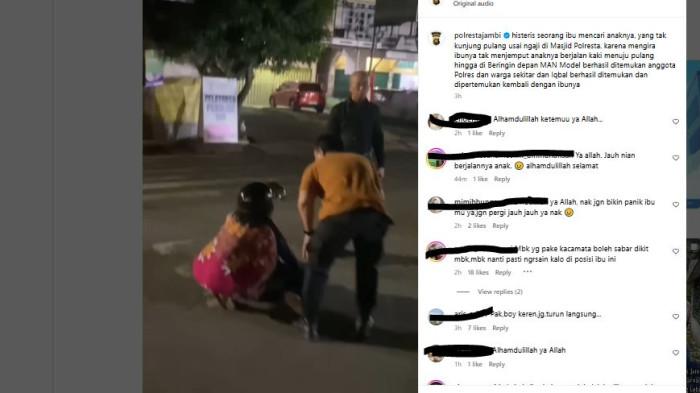 Sempat Diduga Hilang hingga Ibunya Nangis-nangis, Iqbal Ditemukan Jalan Kaki di Beringin Jambi