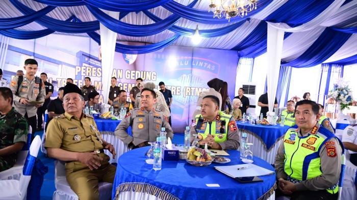 Polda Jambi resmi meresmikan Gedung Regional Traffic Management Center (RTMC) Ditlantas Tahun Anggaran 2026 pada Senin (23/2/2026)