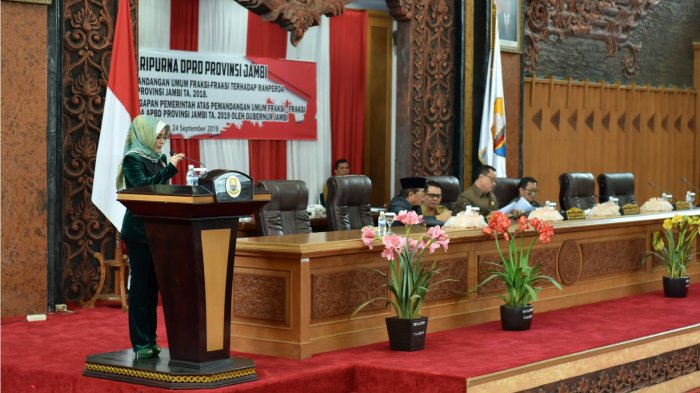 Rapat Paripurna DPRD Provinsi Jambi, Tanggapan Gubernur Atas Pemandangan Umum Fraksi
