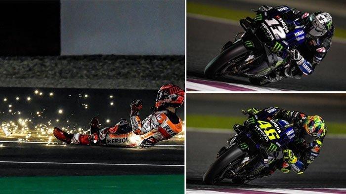 Hasil Tes Pramusim Qatar & Jadwal MotoGP 2019 - Rossi Harus Puas di No 4, Maverick Vinales Tercepat