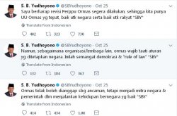 Dukung Perppu Ormas, SBY: Ormas Wajib Taati Aturan yang Ditetapkan Negara