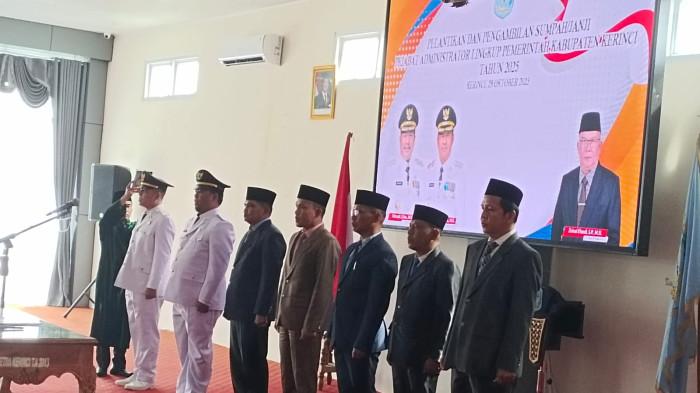 7 Nama Pejabat Eselon III Lingkup Pemkab Kerinci Jambi yang Dilantik