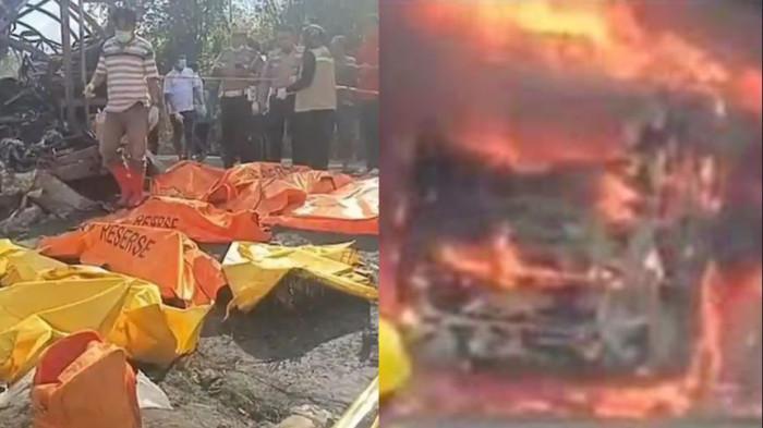 Kecelakaan maut Bus ALS dan truk BBM di Jalinsum Muratara, Sumsel, menewaskan 16 orang, termasuk dua kerabat Bupati Muratara Devi Suhartoni.