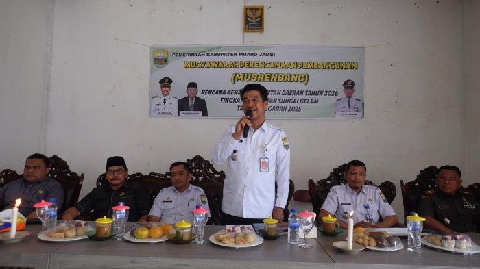 Raden Najmi Buka Musrenbang RKPD Tahun 2026 di Kecamatan Sungai Gelam
