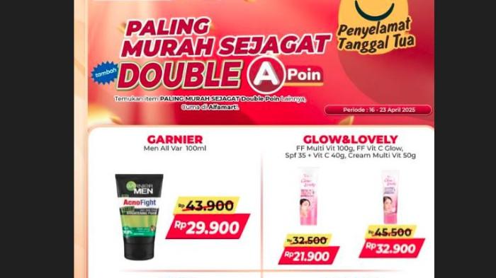 Alfamart Jambi menghadirkan promo spesial bertajuk “Paling Murah Sejagat Double A-Poin” yang bikin belanja makin untung.