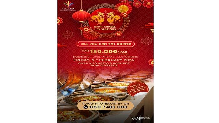 Rumah Kito Resort Hotel Jambi by WH Luncurkan Sspecial Promo Dinner Imlek All You Can Eat