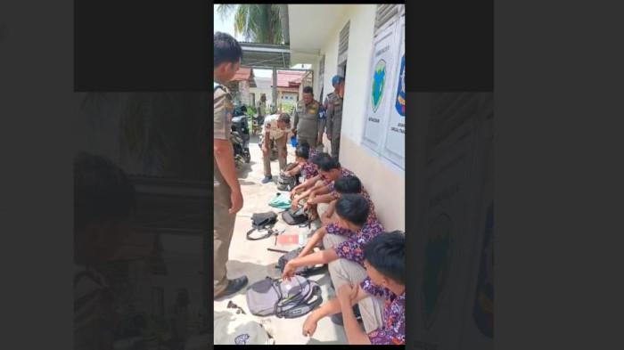 Satpol PP Batang Hari Jambi Amankan 17 Pelajar yang Bolos Sekolah Selama Razia Tiga Hari