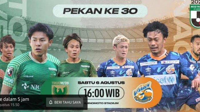 TONTON di Sini, Siaran Langsung Tokyo Verdy Vs V-Vagen Nagasaki Sore Ini, Pratama Arhan Siap Tampil