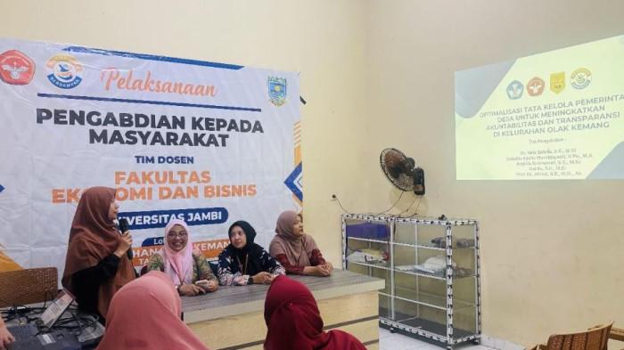 UNJA Dorong Transparansi dan Akuntabilitas Melalui Pengabdian Kepada Masyarakat di Olak Kemang