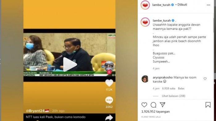 HEBOH Video Bakri, Anggota DPR RI Dapil Jambi Sebut NTT Tak Istimewa hingga Masuk Akun Gosip Lamtur