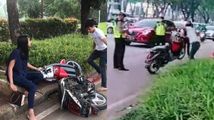 Viral, Remaja Ngamuk dan Hancurkan Motornya Sendiri Gara-gara Ditilang Polisi