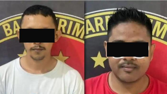 DIAMANKAN POLISI - Husni dan Heri, guru silat dan senior silat Delapan Penjuru Mata Angin (DPMA) di Olak Kemang diamankan polisi setelah dilaporkan melakukan tindakan asusila terhadap muridnya.