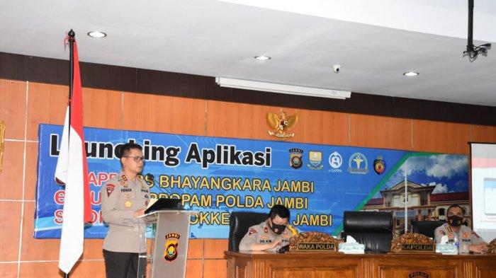 Kapolda Jambi Resmi Launching Aplikasi e-SAPPA, e-DUMAS dan Aplikasi SIDOKKES