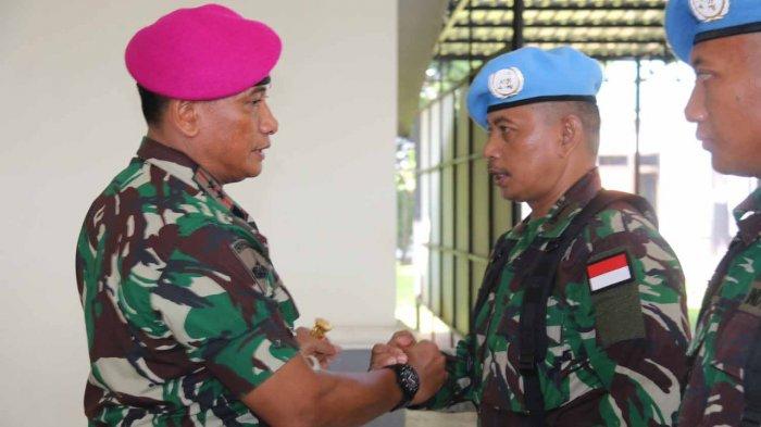 Dankormar Lepas 202 Prajurit Marinir Yang Akan Bertugas di Lebanon