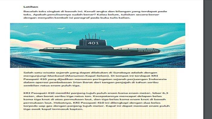 kunci jawaban SD materi kelas 5, Bahasa Indonesia Halaman 133.