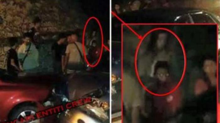 FOTO: Serem, Ada Penampakan Sesosok Ibu dan Anak Misterius pada Sebuah Kecelakaan