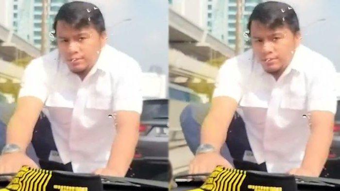 Video Pengemudi Fortuner Arogan Siram Air dan Injak Mobil di Tol Pancoran, Minanda Ingin Dia Jera