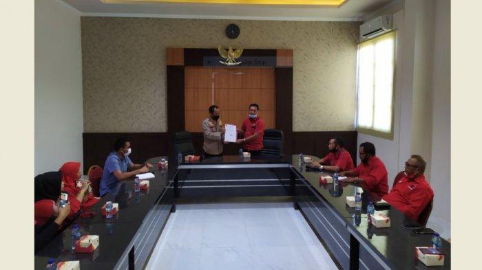 Soal Pembakaran Bendera di Jakarta, DPC PDIP Tanjabbar Gelar Pertemuan dengan Kapolres