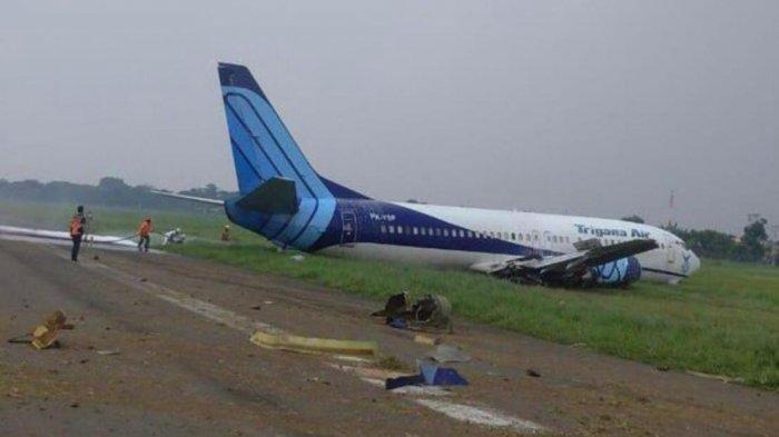 PESAWAT Trigana Air Tergelincir di Bandara Halim Perdanakusuma Pukul 11.15 WIB