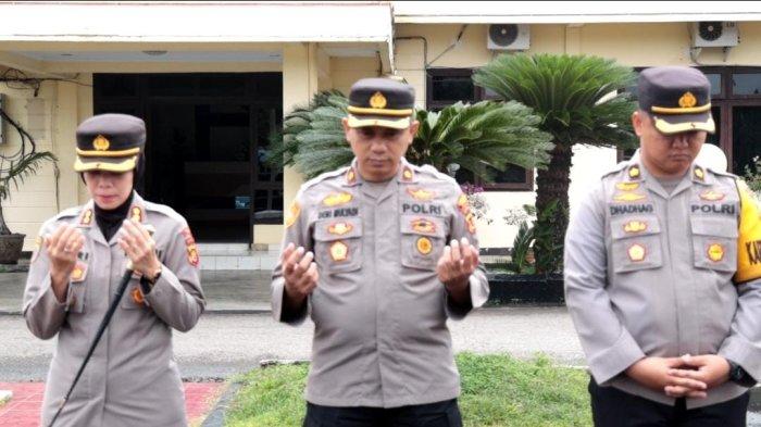 Polres Tebo Gelar Doa Bersama Usai Peristiwa  Helikopter Mendarat Darurat di Kerinci