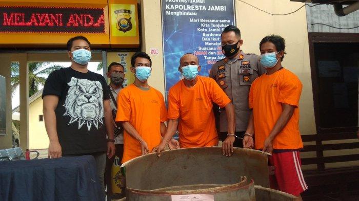 Curi Besi Pencetak Polongan, 3 Tukang Gali Sumur di Jambi Ditangkap Polisi, Ngaku Kesulitan Ekonomi