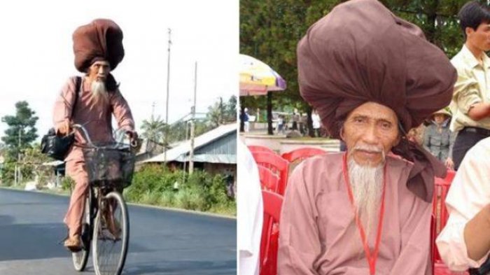 Di Bawah Sorban Ini Rambut Terpanjang di Dunia! Sulit Diduga Panjang dan Bentuknya Begini