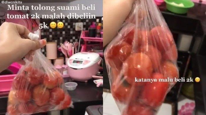 Viral Ibu-ibu Suruh Sang Suami Belanja Tomat Rp 2 Ribu, Malah Ini yang Terjadi karena Malu