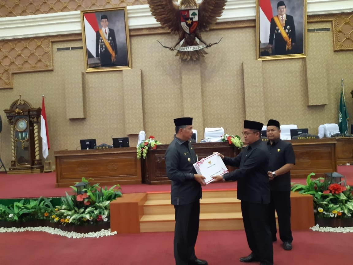 Paripurna DPRD Kota Jambi, Pemkot Sampaikan Nota Pengantar R-APBD P 2019, Berikut Rinciannya
