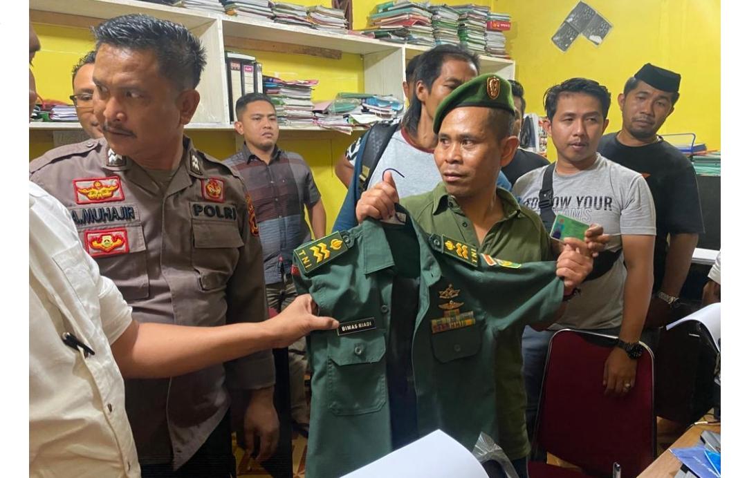 TNI Gadungan yang Berhasil Ditangkap Polisi di Kerinci Ternyata Memiliki Peralatan Ini