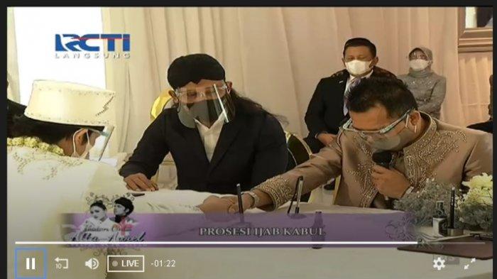 Resmi Menikahi Aurel Hermansyah, Atta Halilintar Menangis setelah Ucap Ijab Kabul