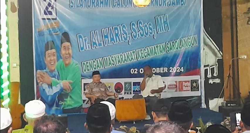 Pilgub Jambi - Al Haris Dialog Bersama Warga Sarolangun, Sampaikan Program Unggulan