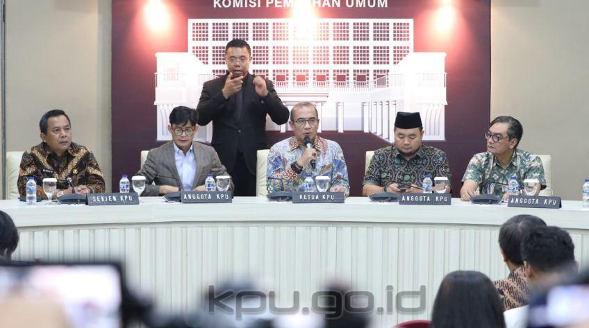 KPU RI Tetapkan 9.917 DCT DPR Ri dan 668 DCT Caleg DPD RI