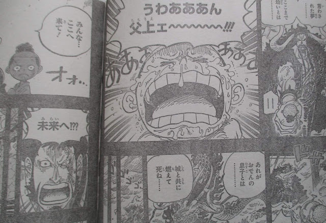 Gambar Spoiler One Piece Chapter 973, Kinemon dan Momonosuke Lakukan Perjalanan Waktu ke Masa Depan?