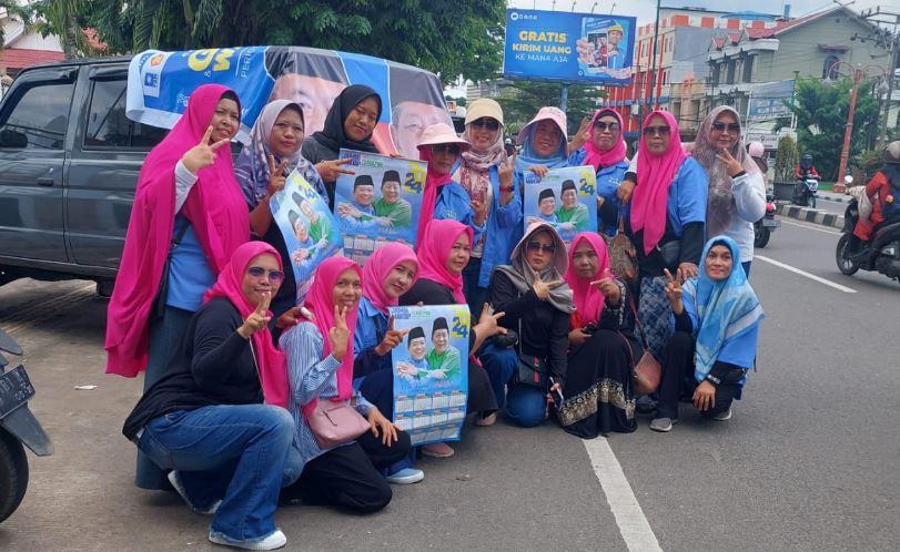 Tim Srikandi Squad Sapa Warga Kota Jambi Sosialisasikan Paslon Haris-Sani