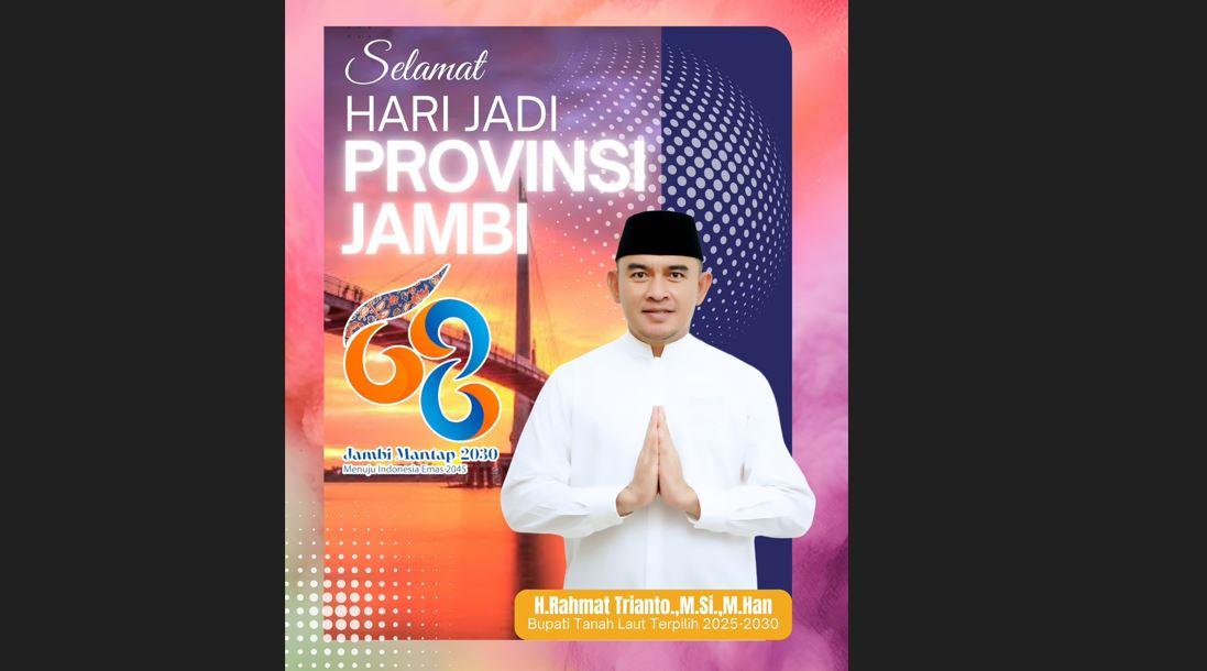 Profil Rahmat Trianto, Bupati Tanah Laut yang Ternyata Asal Jambi, SD di Sarolangun