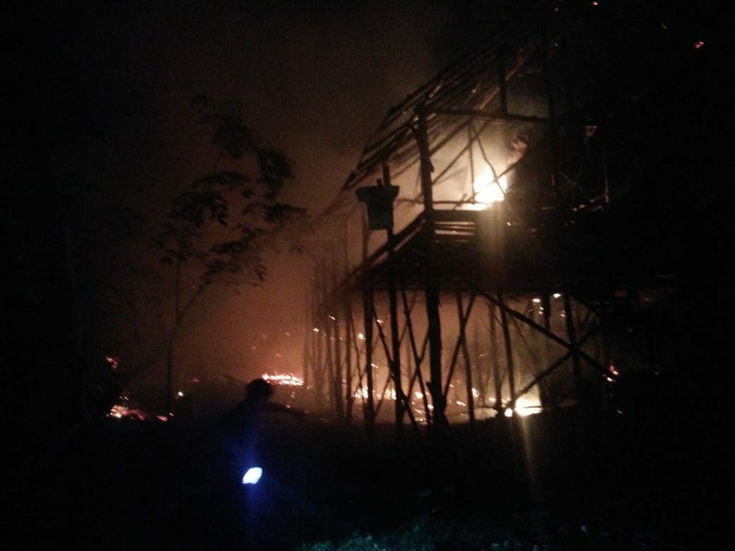 Api Tertiup Angin, Ayam dan Kandang Ludes Terbakar