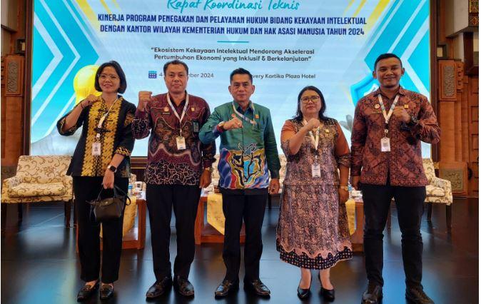 Kanwil Kemenkumham Jambi Ikuti Rakornis Program Penegakan dan Pelayanan Hukum Bidang KI